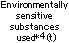 Environmentally sensitive substances used*4 (t)