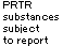 PRTR substances subject to report