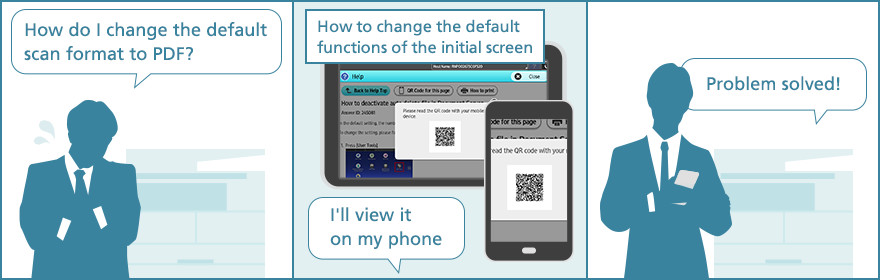 Usage Example 3: Access a solution on a smartphone