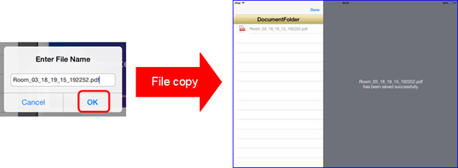 img:The meeting materials are saved to the shared folder.
