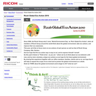 Ricoh Global Eco Action