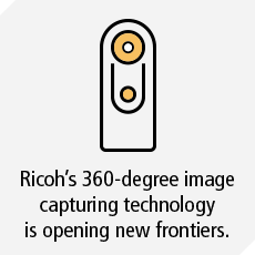 Ricoh’s 360-degree image capturing technology is opening new frontiers.