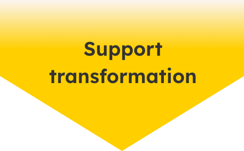 Support transformation.