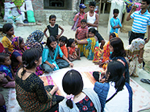 Developing a resource map with local women 