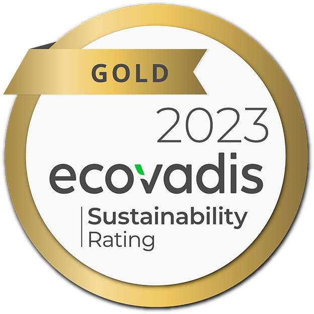 GOLD 2023 EcoVadis Sustainability Rating