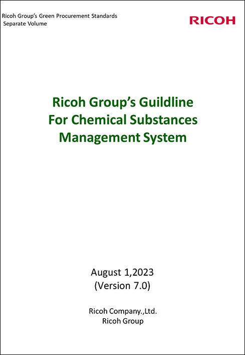 Chemical Substance Management System (CMS) Guidelines in PDF