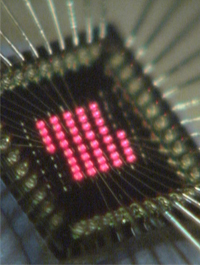 Figure 1:Ricoh's 40-channel VCSEL whose chip size is less than 1mm2