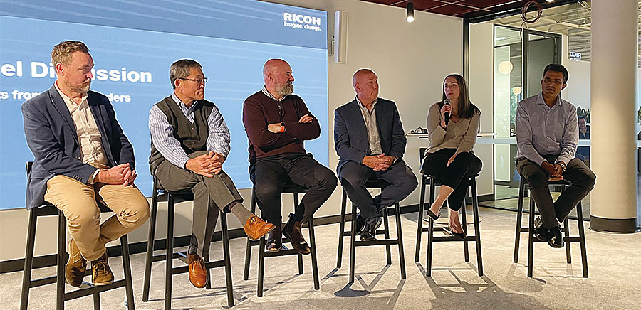 Panel discussion with employees at Ricoh Australia Pty, Ltd