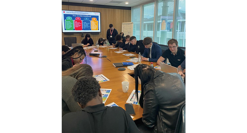 Participants taking the course