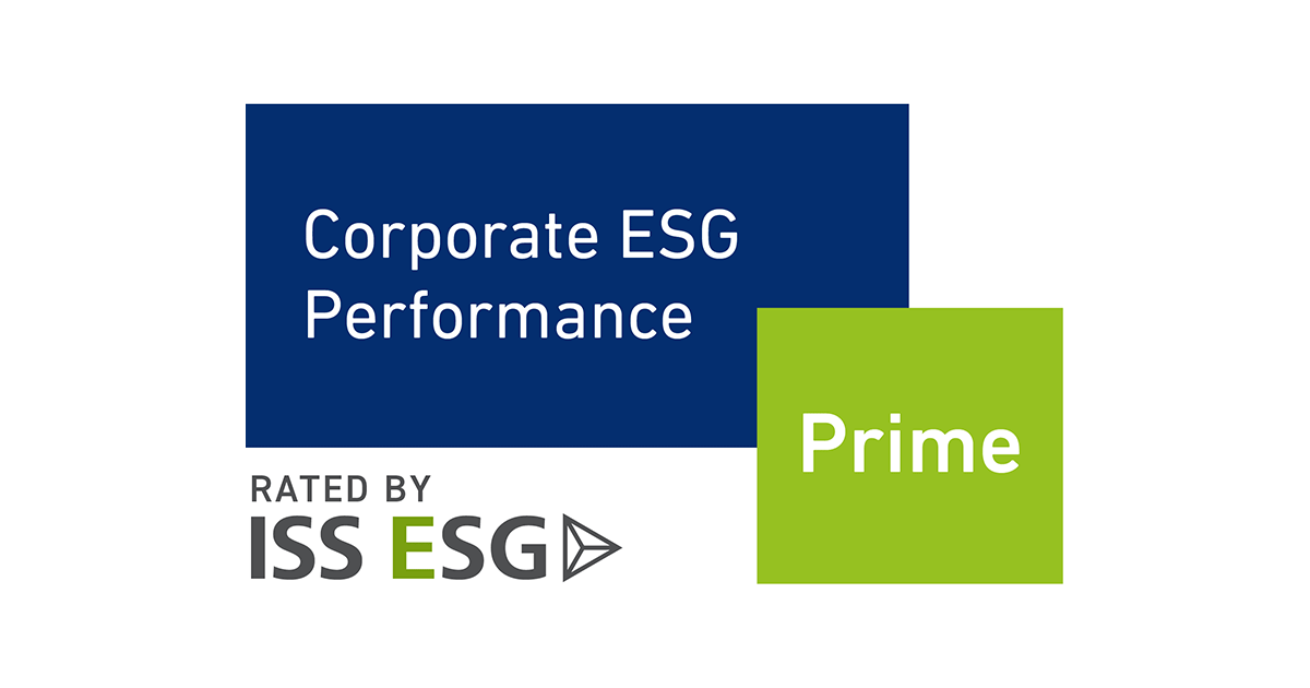Corporate ESG Performance Prime RATED BY ISS ESG