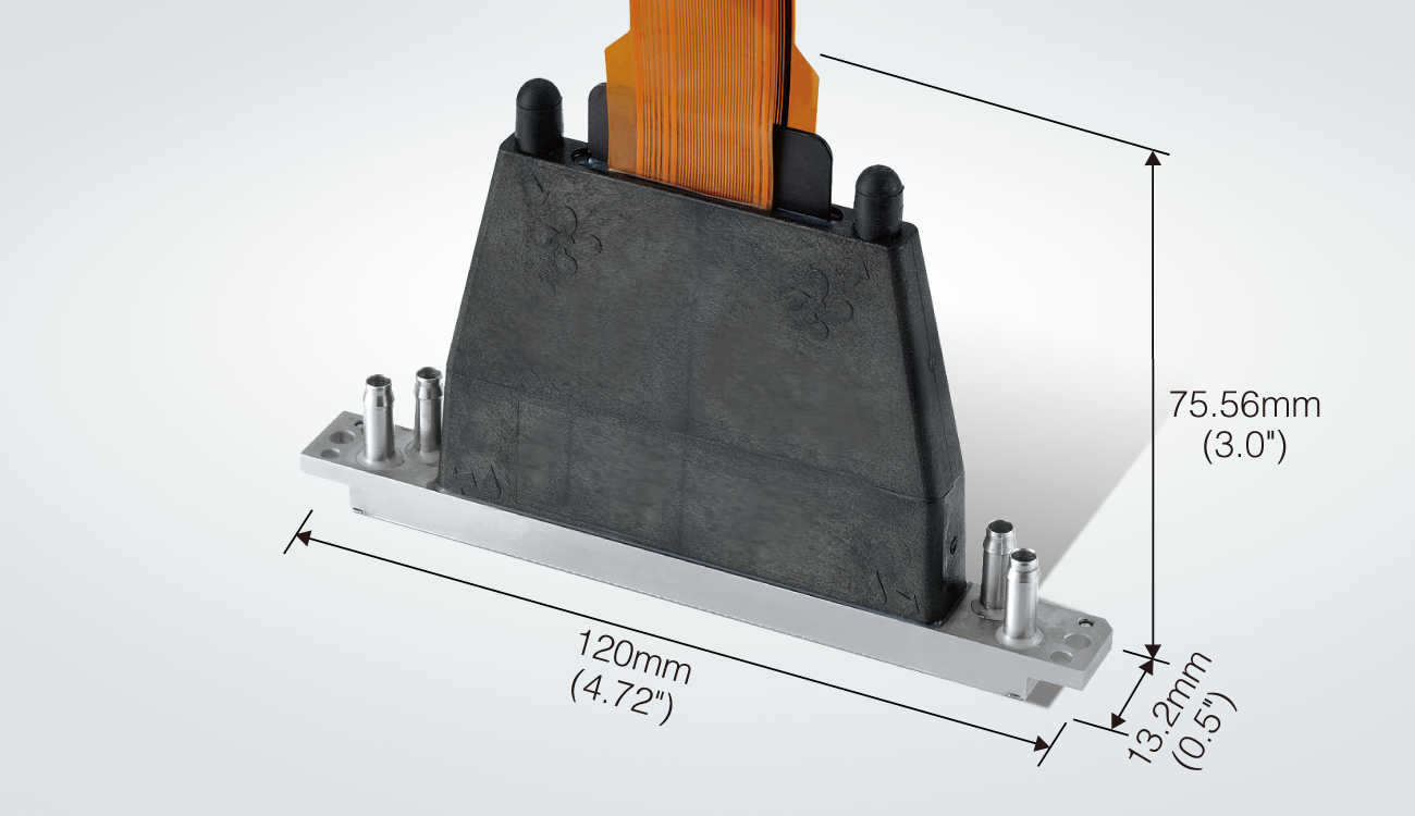 Total printhead dimensions Width：120mm Depth：13.2mm Height：75.56mm