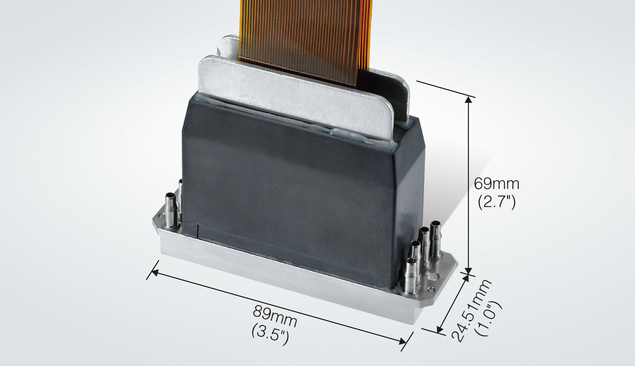Total printhead dimensions Width：89mm Depth：24.51mm Height：69mm