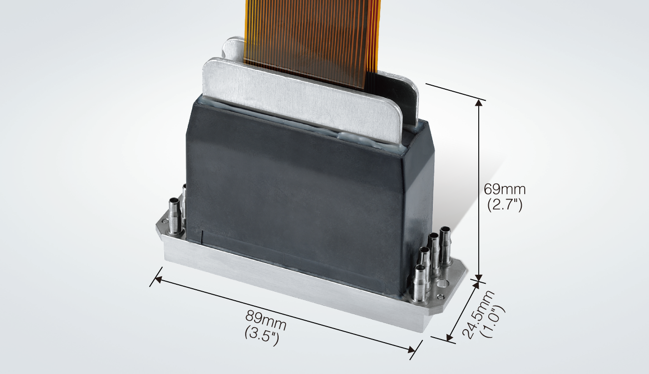 Total printhead dimensions Width：89mm Depth：24.5mm Height：69mm