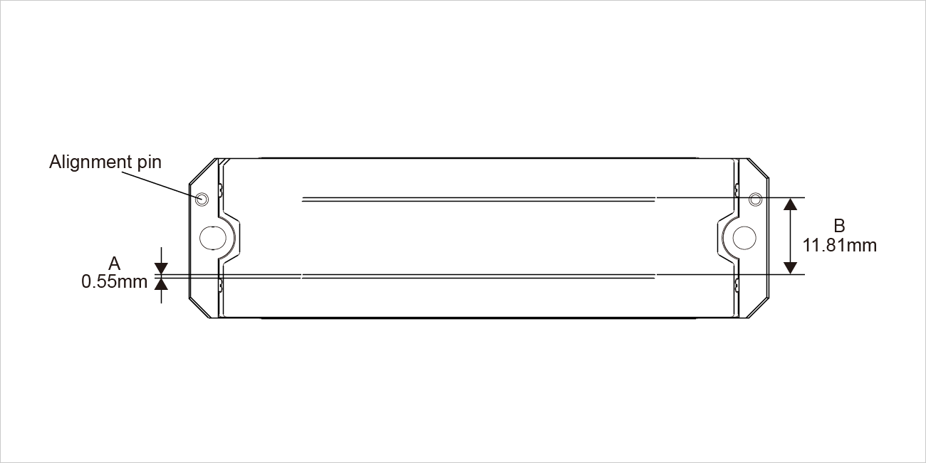 A : 0.55mm B : 11.81mm