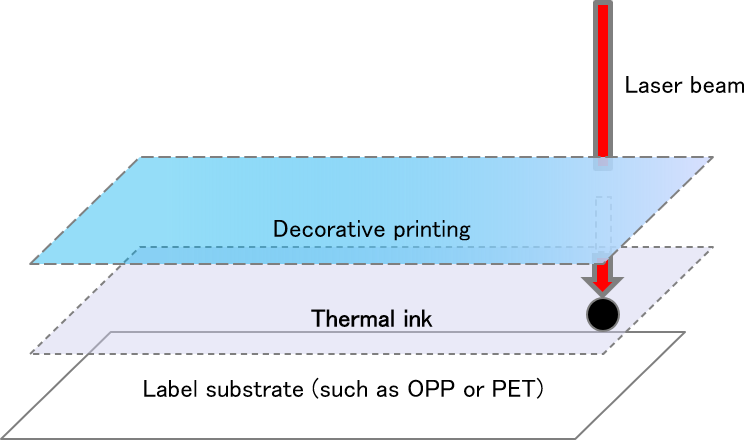 Printing the transparent thermal media layer