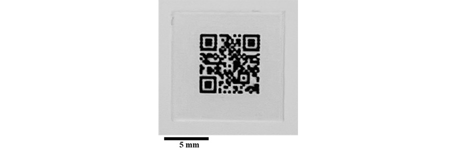 Figure 3. Fineness of the printing (drawing with color ink inside a clear item formed with 1mm thickness)